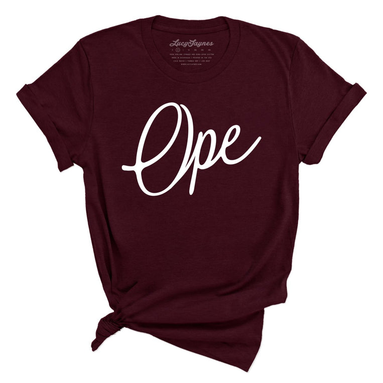 Ope Script - Heather Cardinal - Full Front