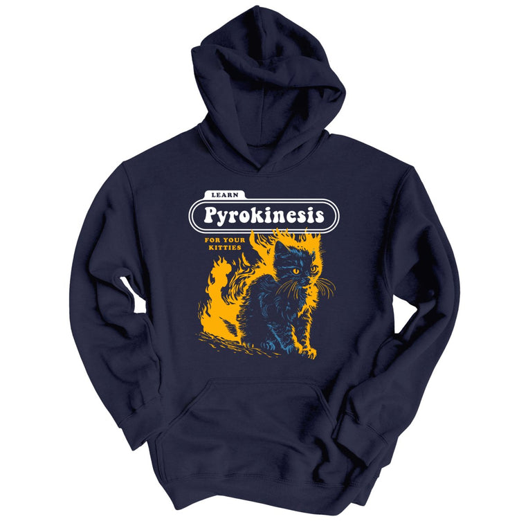 Pyrokinesis for Kitties - Classic Navy - Full Front