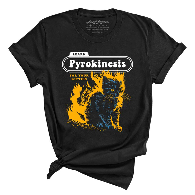 Pyrokinesis for Kitties - Black - Full Front