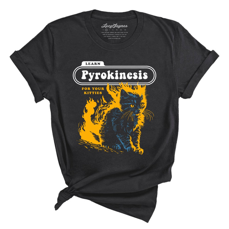 Pyrokinesis for Kitties - Dark Grey - Full Front
