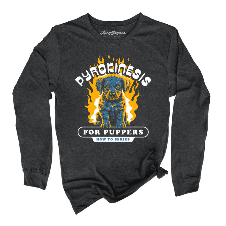Pyrokinesis for Puppers - Dark Grey Heather - Full Front