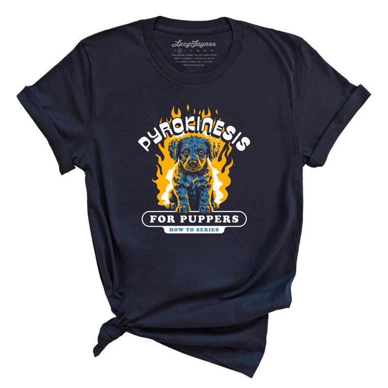 Pyrokinesis for Puppers - Navy - Full Front
