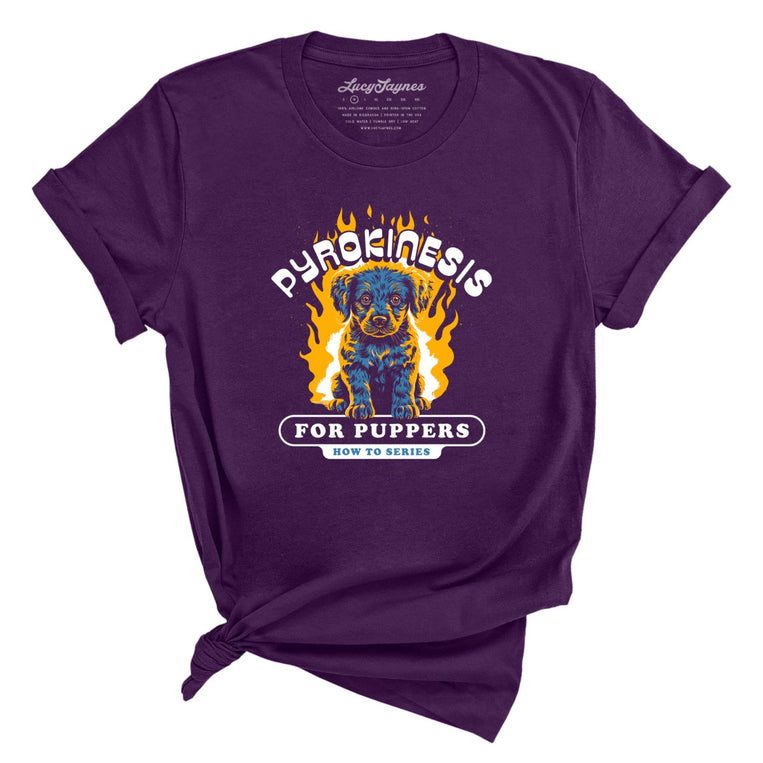 Pyrokinesis for Puppers - Team Purple - Full Front