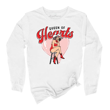 Queen Of Hearts Long Sleeve Tee
