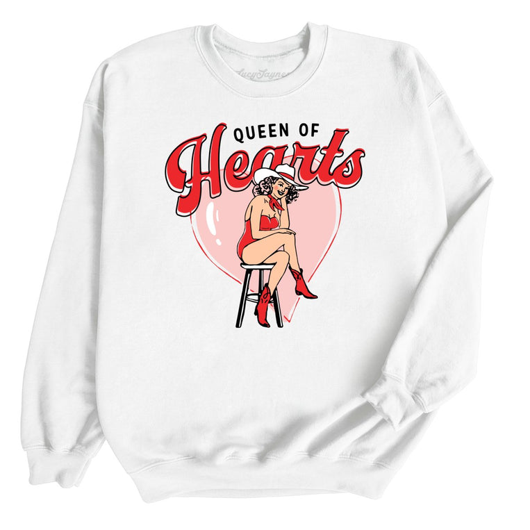 Queen Of Hearts - White - Full Front