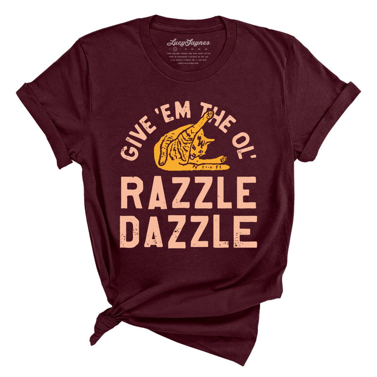 Razzle Dazzle - Maroon - Full Front