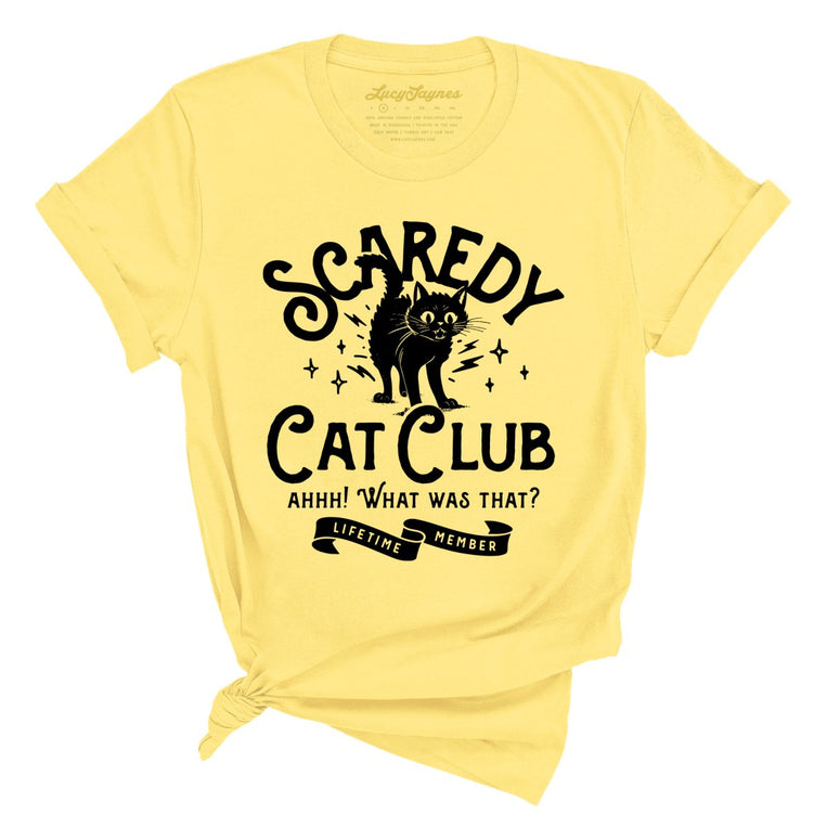 Scaredy Cat Club - Yellow - Full Front