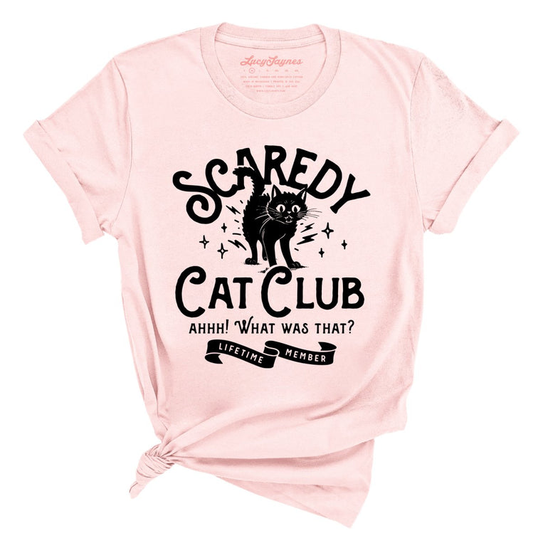 Scaredy Cat Club - Soft Pink - Full Front