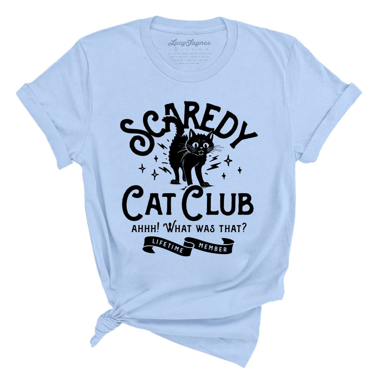 Scaredy Cat Club - Baby Blue - Full Front