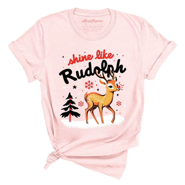 Shine Like Rudolph - Soft Pink - Full Front