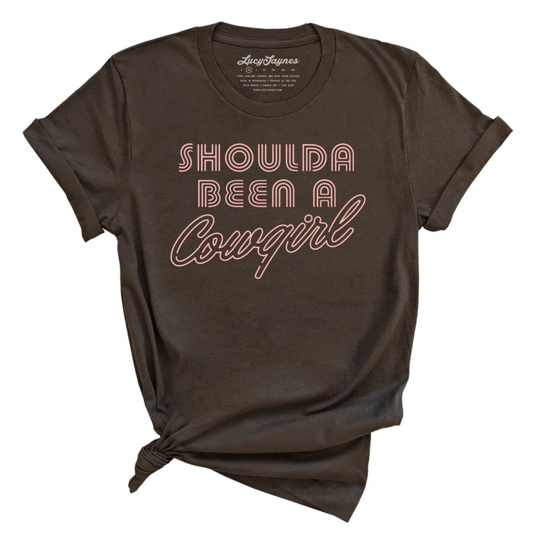 Should of Been a Cowgirl Retro Neon - Brown - Full Front