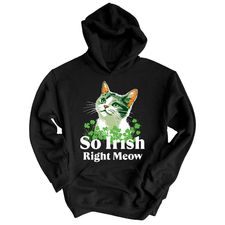 So Irish Right Meow - Black - Full Front