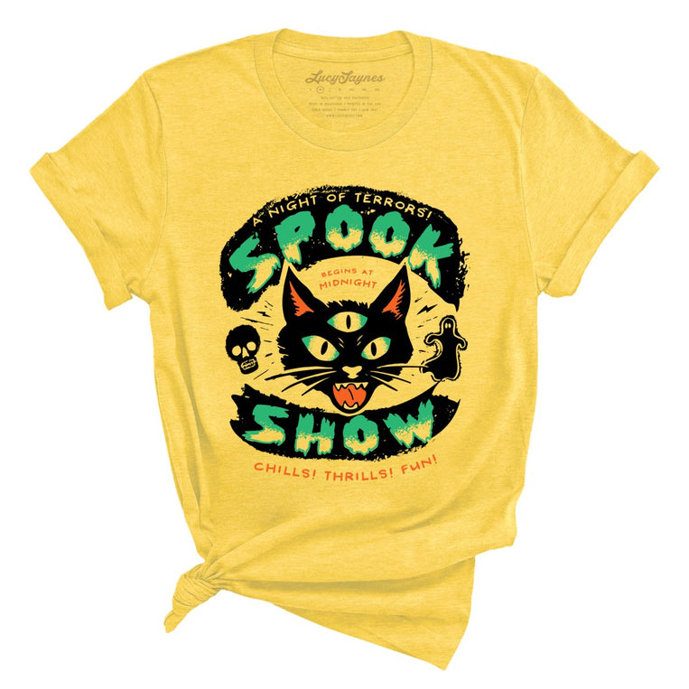 Spook Show - Heather Yellow - Full Front