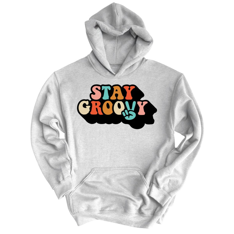 Stay Groovy - Grey Heather - Full Front