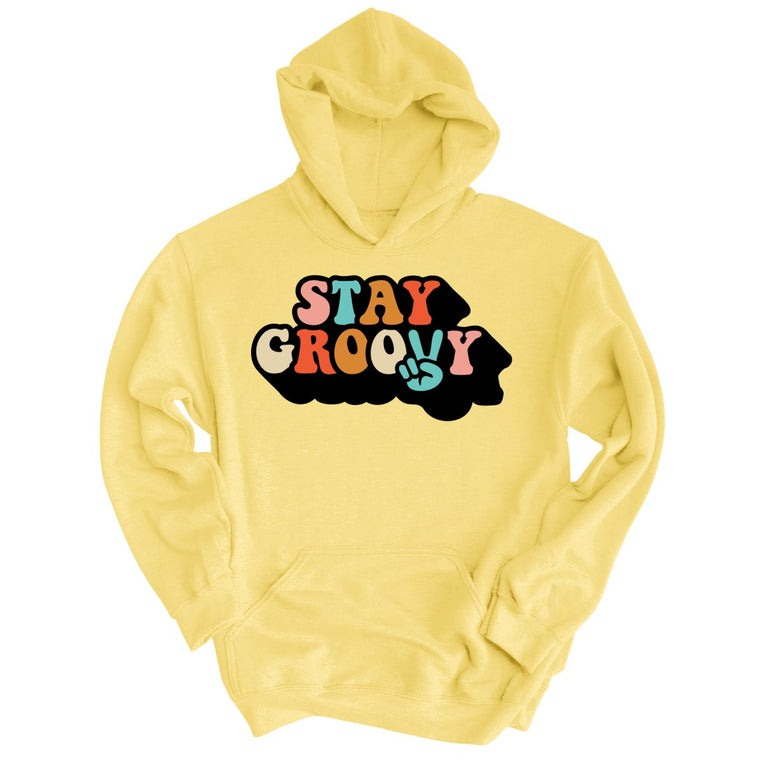 Stay Groovy - Light Yellow - Full Front