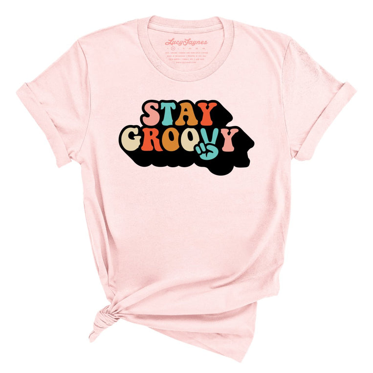 Stay Groovy - Soft Pink - Full Front