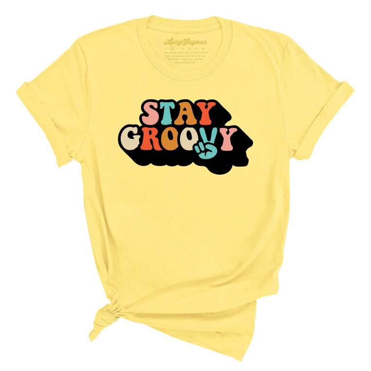 Stay Groovy - Yellow - Full Front
