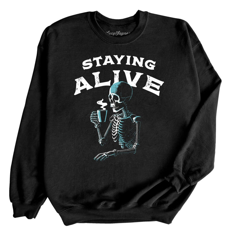 Staying Alive - Black - Full Front