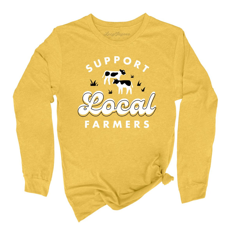 Support Local Farmers - Heather Yellow Gold - Full Front