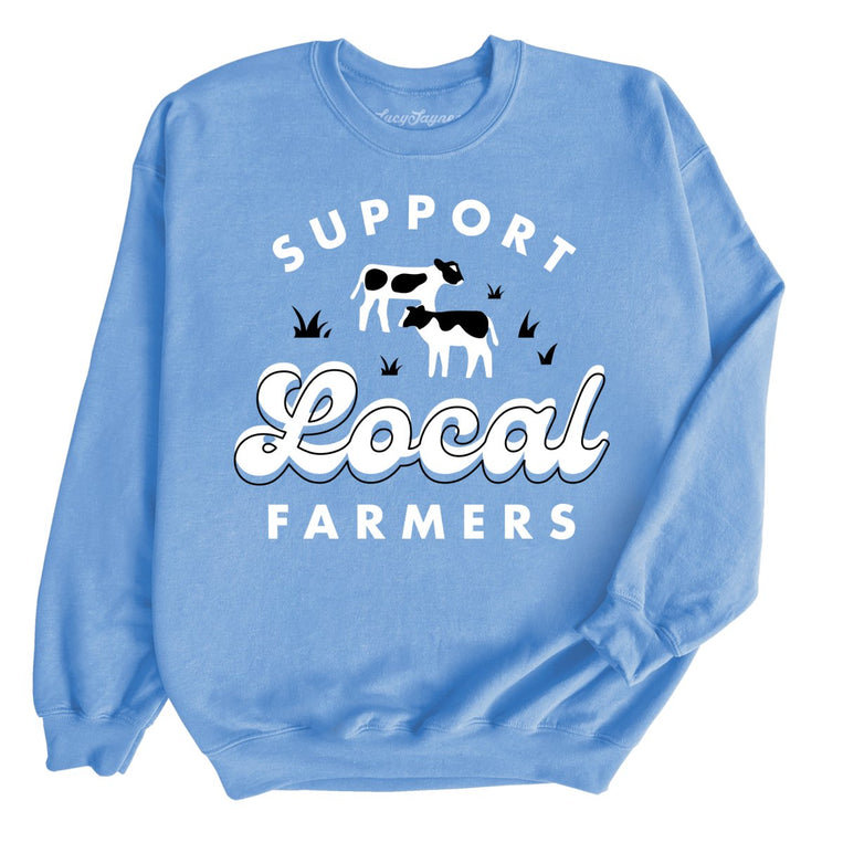 Support Local Farmers - Carolina Blue - Full Front