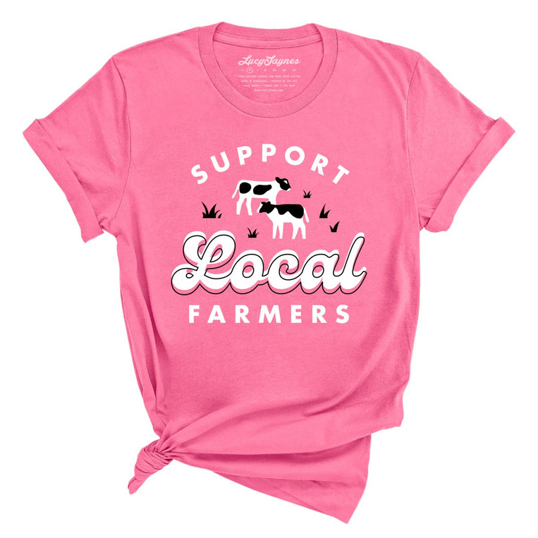 Support Local Farmers - Charity Pink - Full Front