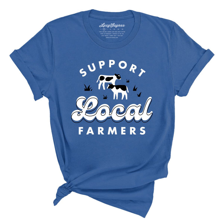 Support Local Farmers - Columbia Blue  - Full Front