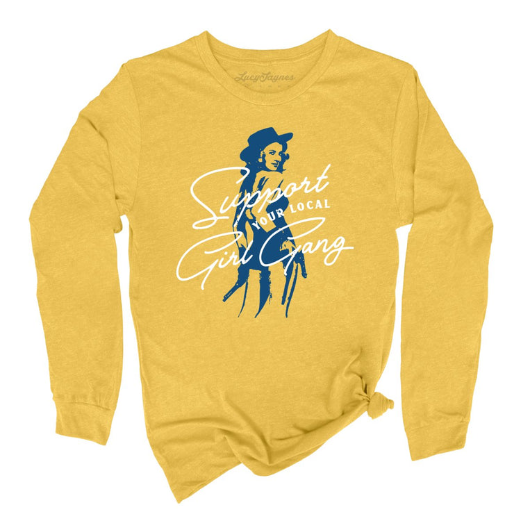 Support Your Local Girl Gang - Heather Yellow Gold - Full Front