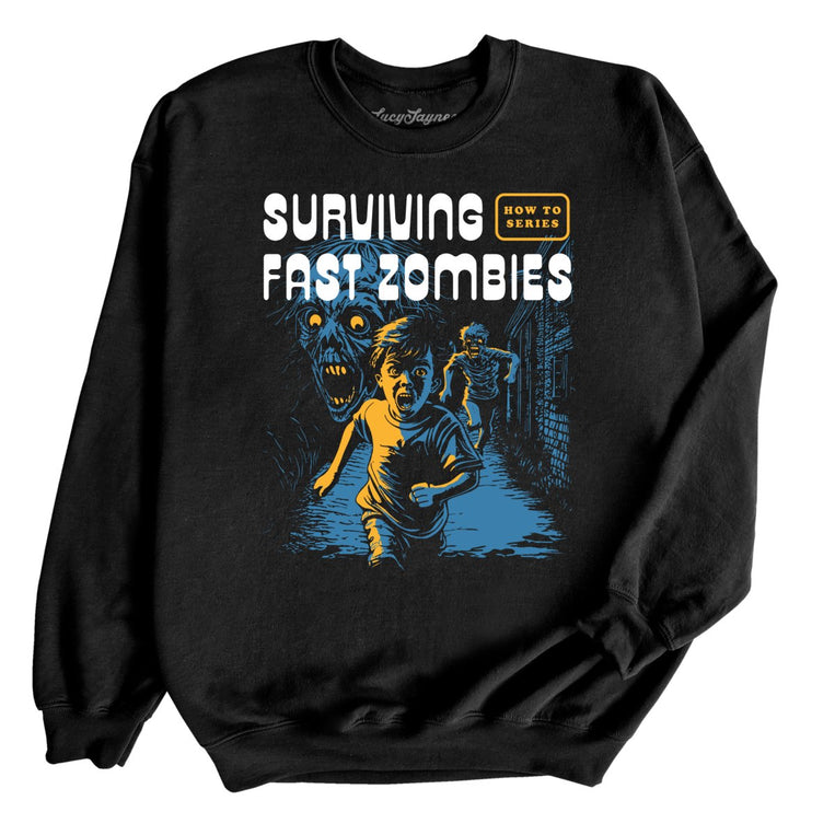 Surviving Fast Zombies - Black - Full Front