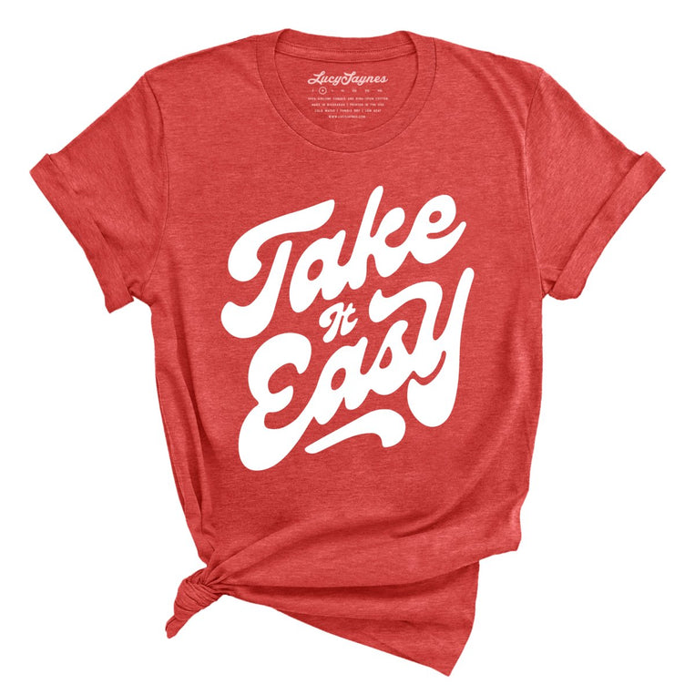 Take it Easy - Heather Red - Full Front