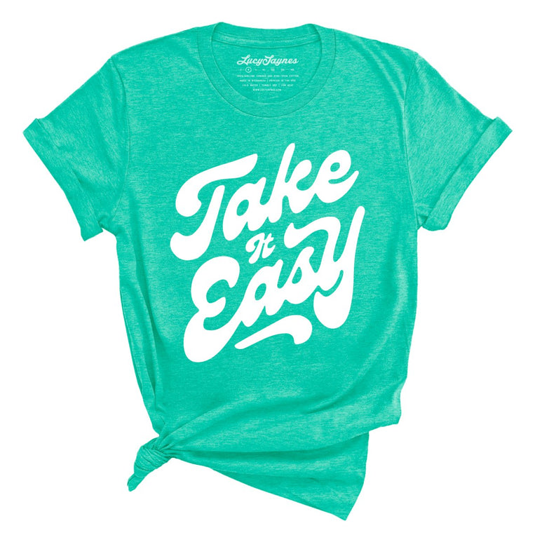 Take it Easy - Heather Sea Green - Full Front