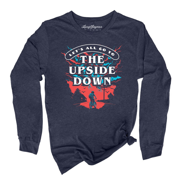 The Upside Down - Heather Navy - Full Front