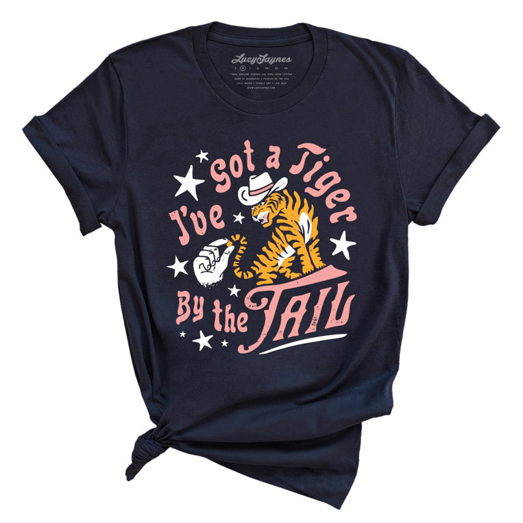 Tiger By The Tail - Navy - Full Front