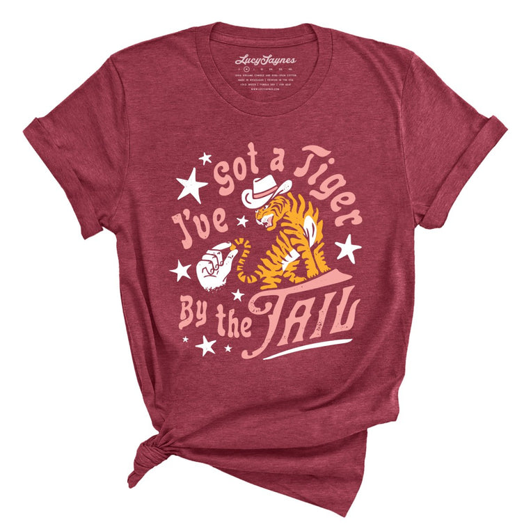 Tiger By The Tail - Heather Raspberry - Full Front