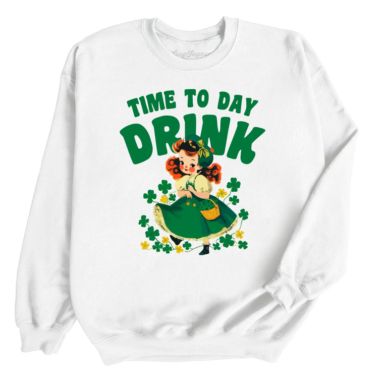 Time To Day Drink - White - Full Front