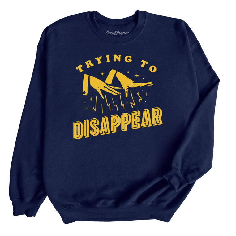 Trying to Disappear - Navy - Full Front