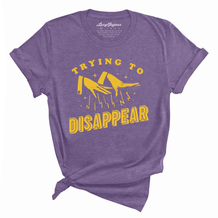 Trying to Disappear - Heather Team Purple - Full Front