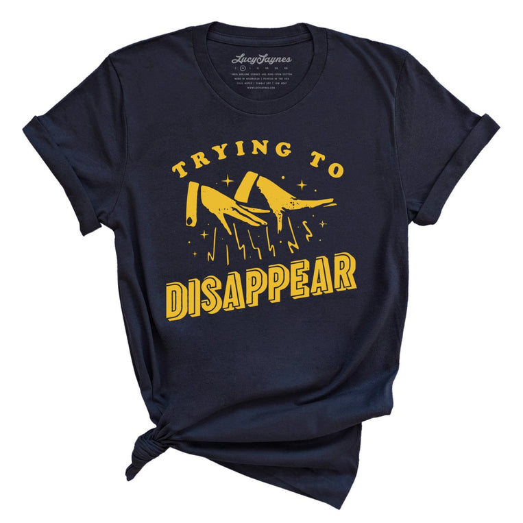 Trying to Disappear - Navy - Full Front