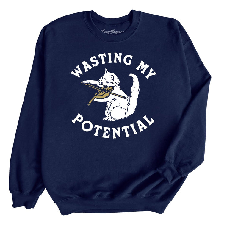 Wasting My Potential - Navy - Full Front