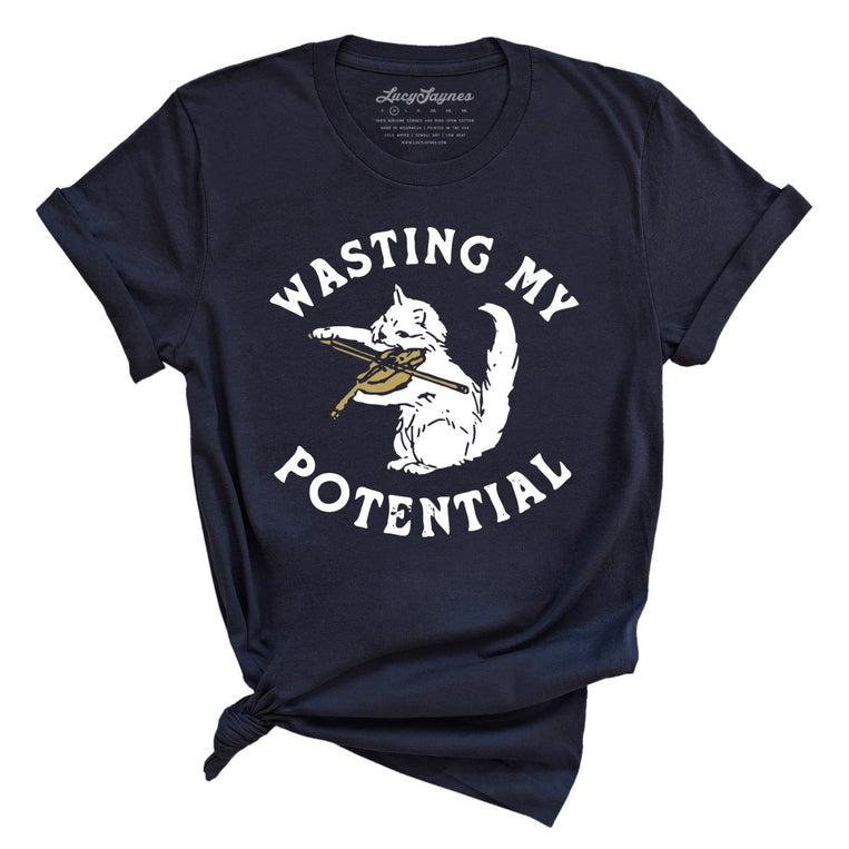 Wasting My Potential - Navy - Full Front