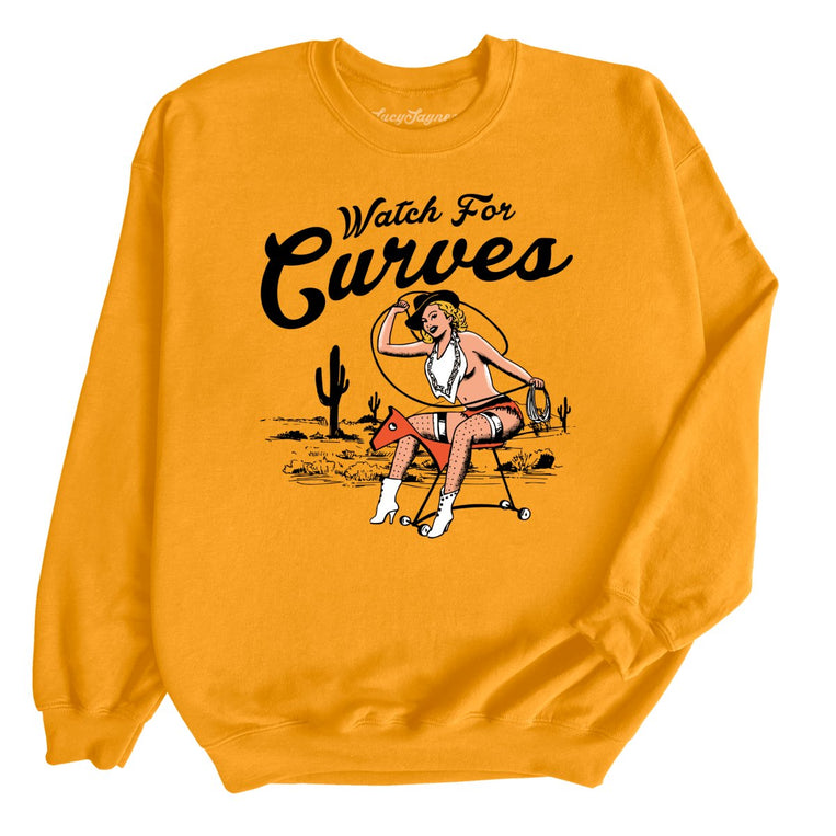 Watch For Curves - Gold - Full Front
