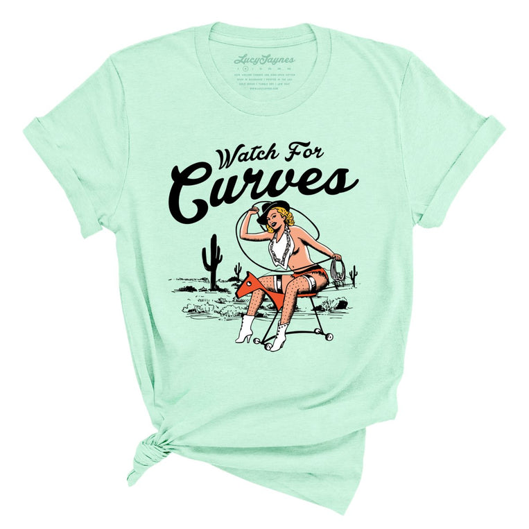 Watch For Curves - Heather Mint - Full Front