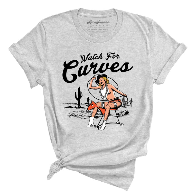 Watch For Curves - Athletic Heather - Full Front