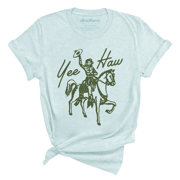Yee Haw - Heather Ice Blue - Full Front