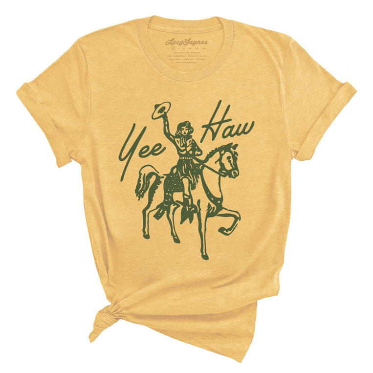 Yee Haw - Heather Yellow Gold - Full Front
